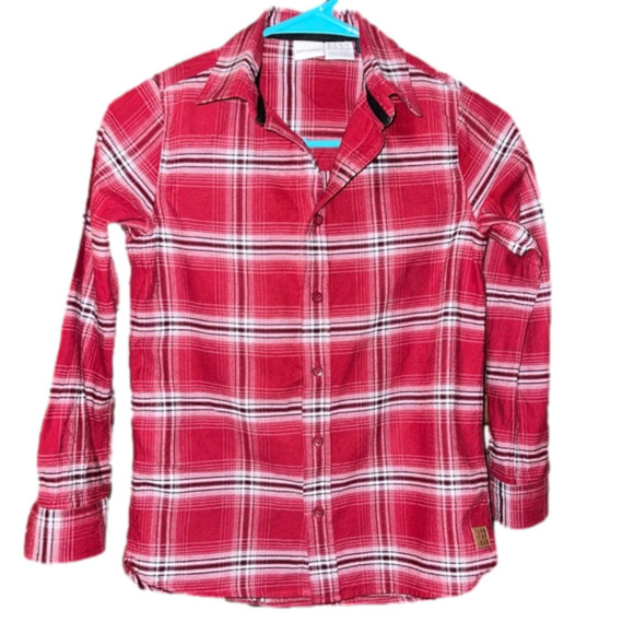GREAT looking Boy’s fall plaid button down shirt - condition is like new - Picture 2 of 7